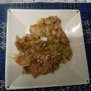 お腹満足！肉野菜のしょうが焼き